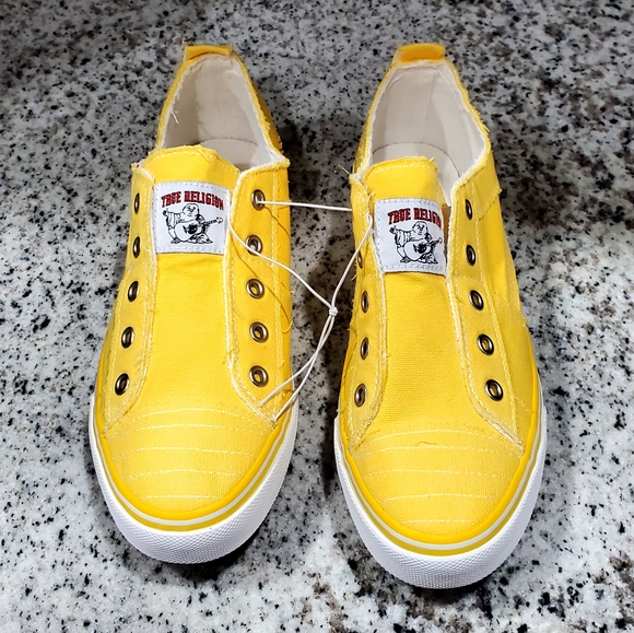 True Religion Shoes - True Religion Korey sunshine lemon yellow chuck style sneakers shoes size 8.5